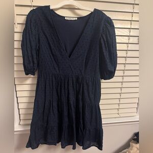 Abercrombie navy blue dress ~ size m